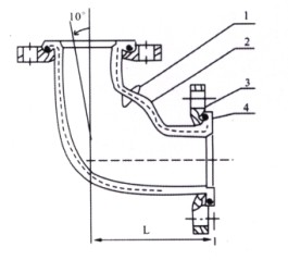 WTX型可曲挠橡胶弯头结构图